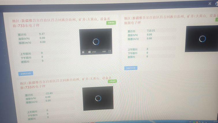 多套煤矿产量监控系统安装完毕,准确及时地监控煤炭产量